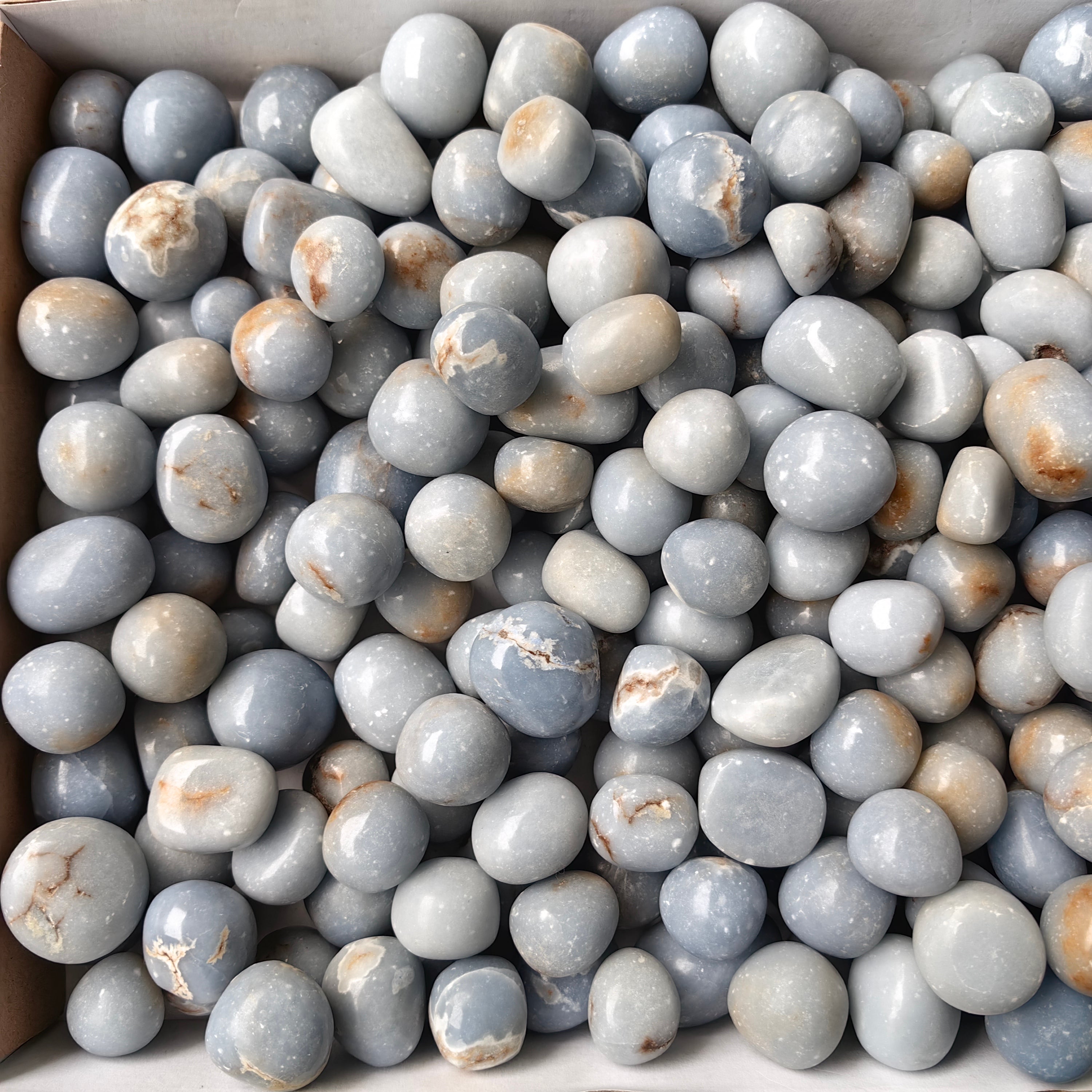 Lot 4 kg Angelite Tumbled