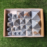 Lot 22 pcs Angelite Pyramid