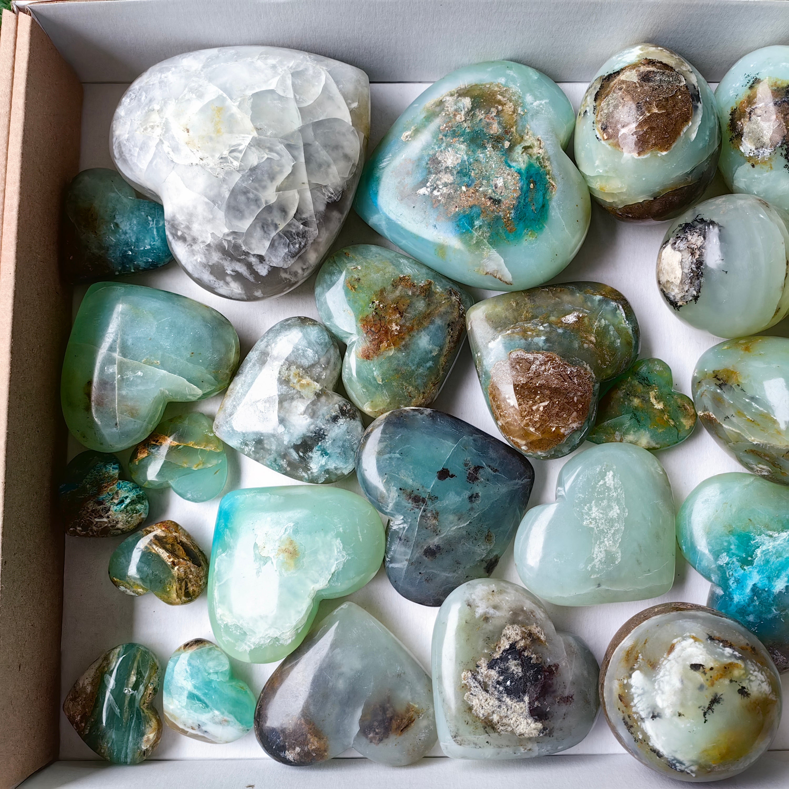 Lot 28 pcs Andean Opal Heart