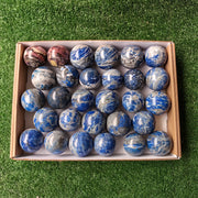 Lot 29 pcs Lapis Lazuli, Pink Opal Sphere