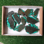 Lot 10 pcs Malachite Slices