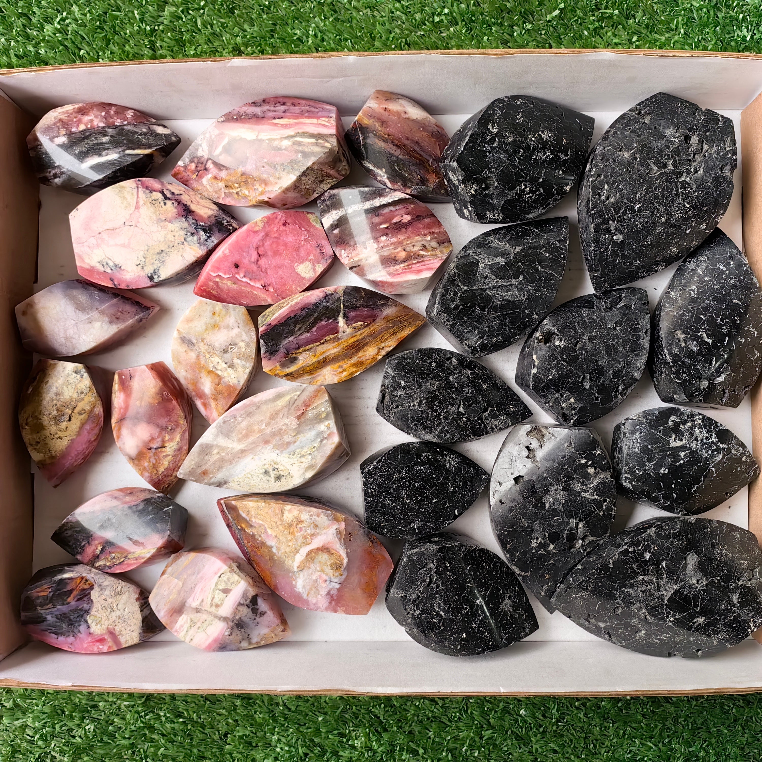 Lot 27 pcs Tourmaline, Pink Opal Flame
