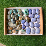 Lot 34 pcs Quantum Quattro, Dumortierite Palm