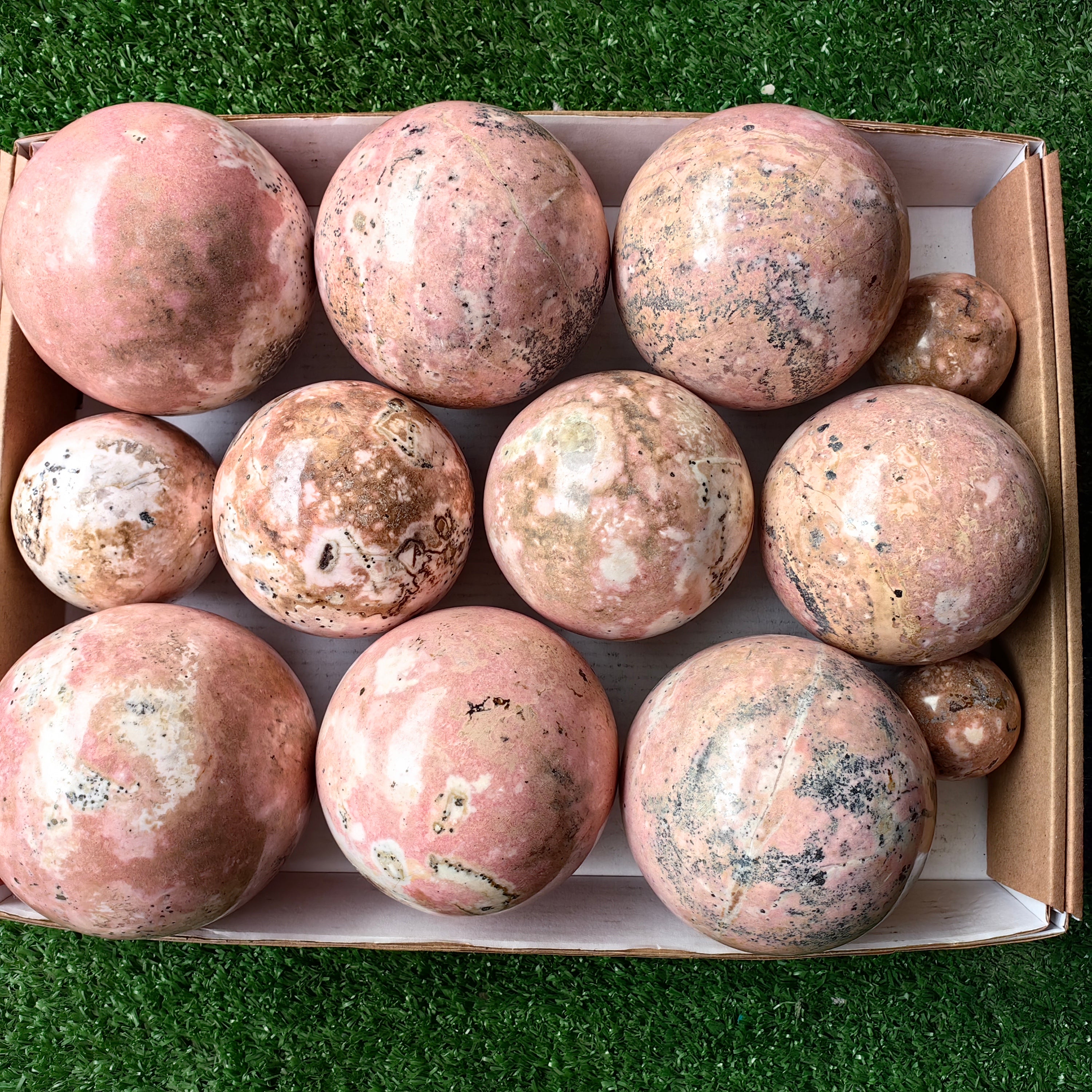 Lot 12 pcs Rhodonite Sphere
