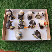 Lot 8 pcs Bird mixted stones