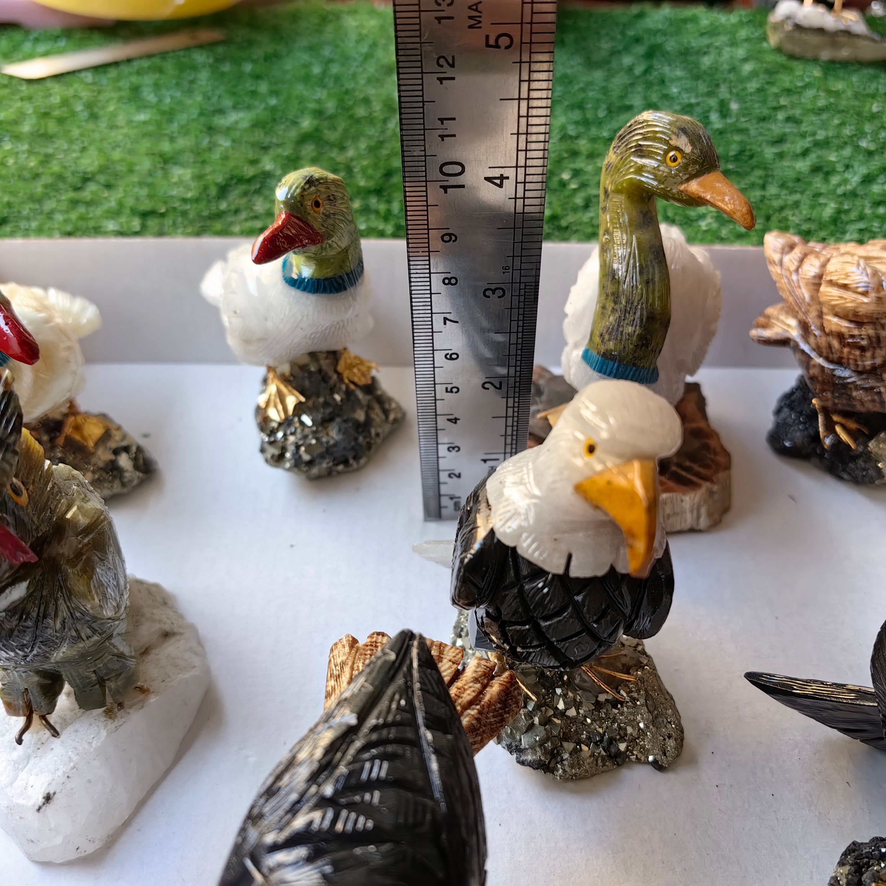 Lot 10 pcs Bird mixted stones – INKA MINERALS PERU