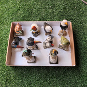 Lot 10 pcs Bird mixted stones