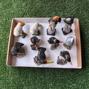 Lot 10 pcs Bird mixted stones