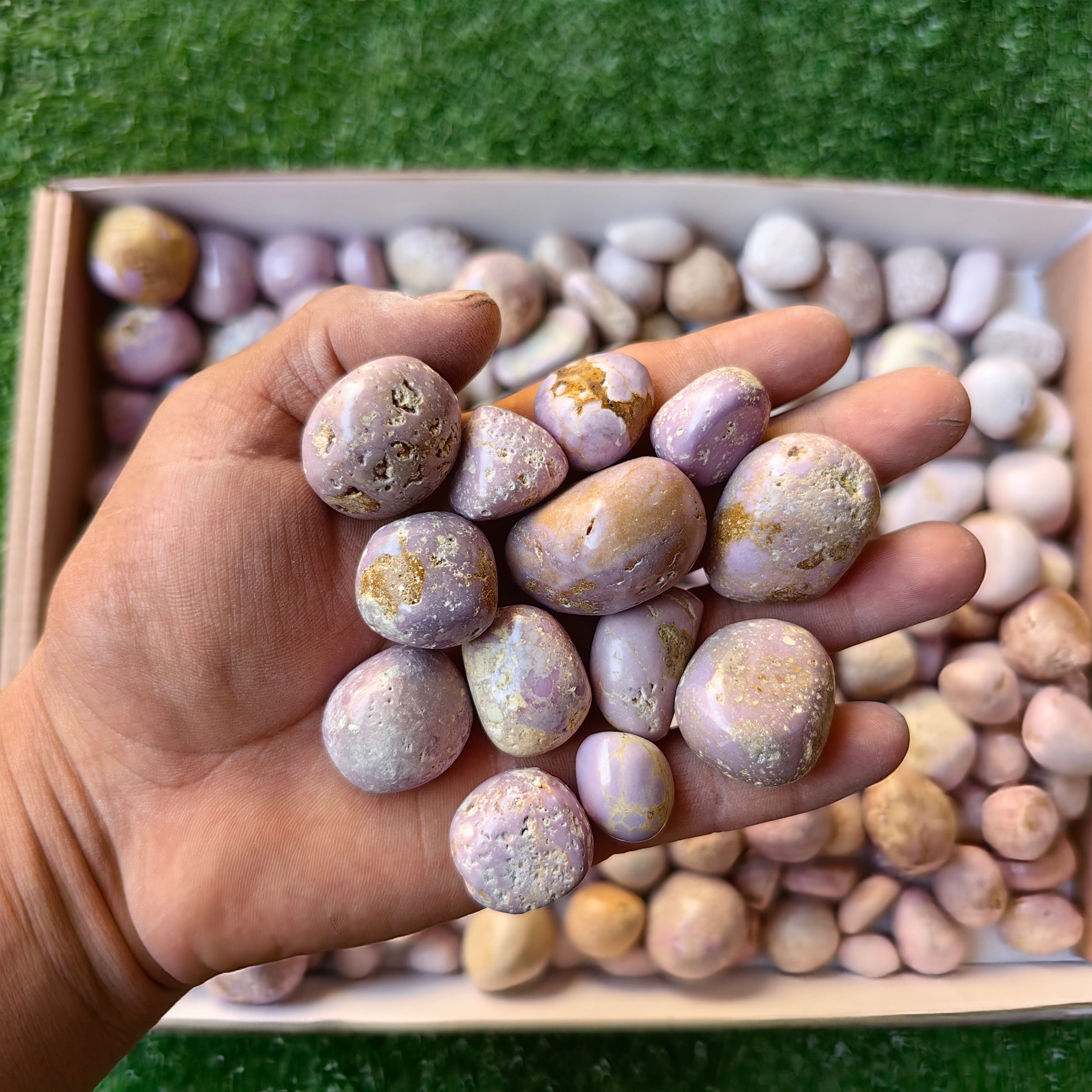 Lot 2.3 kg Phosphosiderite Tumbled