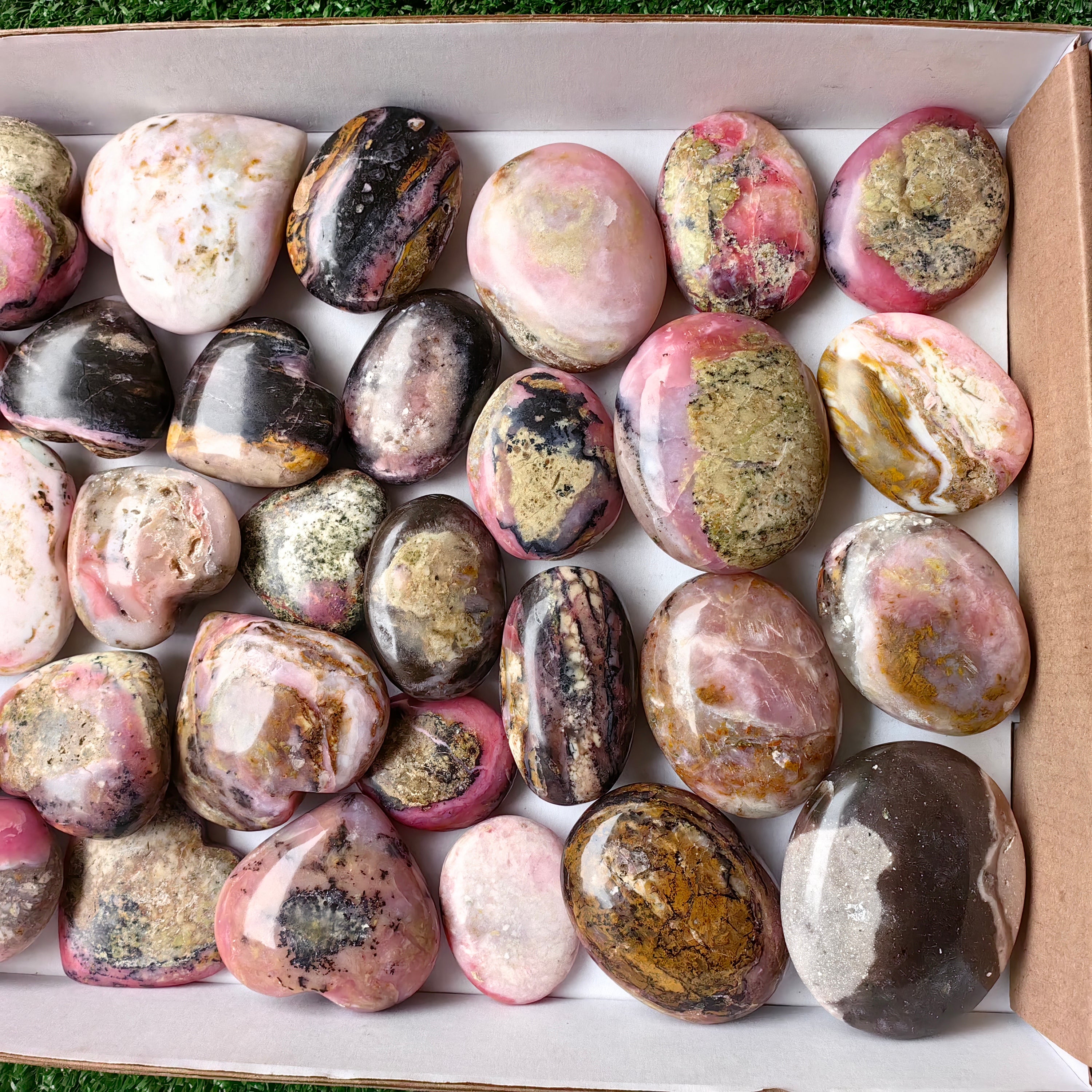 Lot 29 pcs Pink Opal Palm
