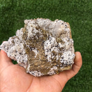 1 pc Pyrite Cubic with Chalcopyrite and Quartz