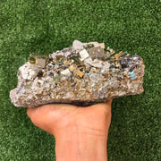 1 pc Pyrite Cubic with Sphalerite and Quartz