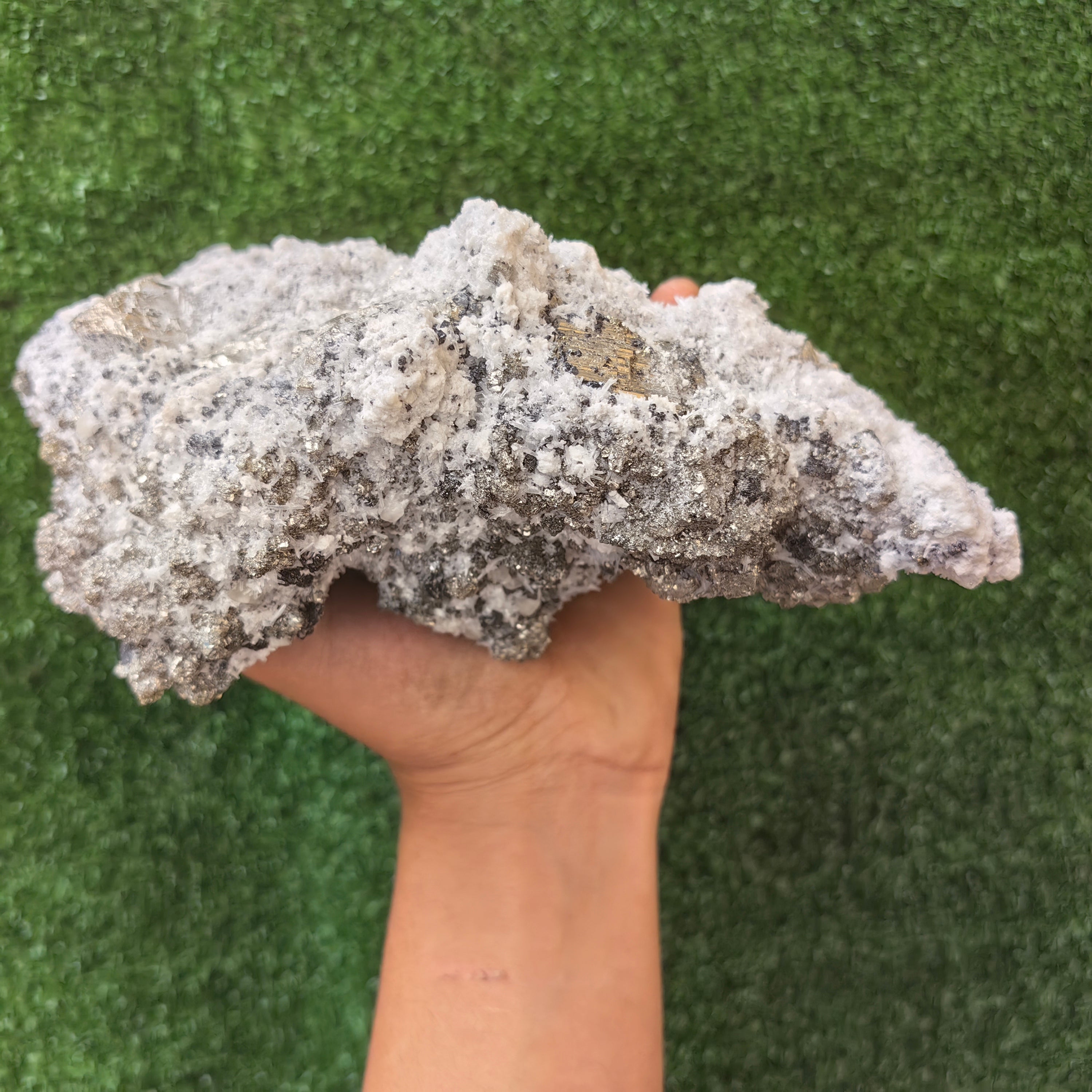 1 pc Pyrite Cubic with Sphalerite and Quartz