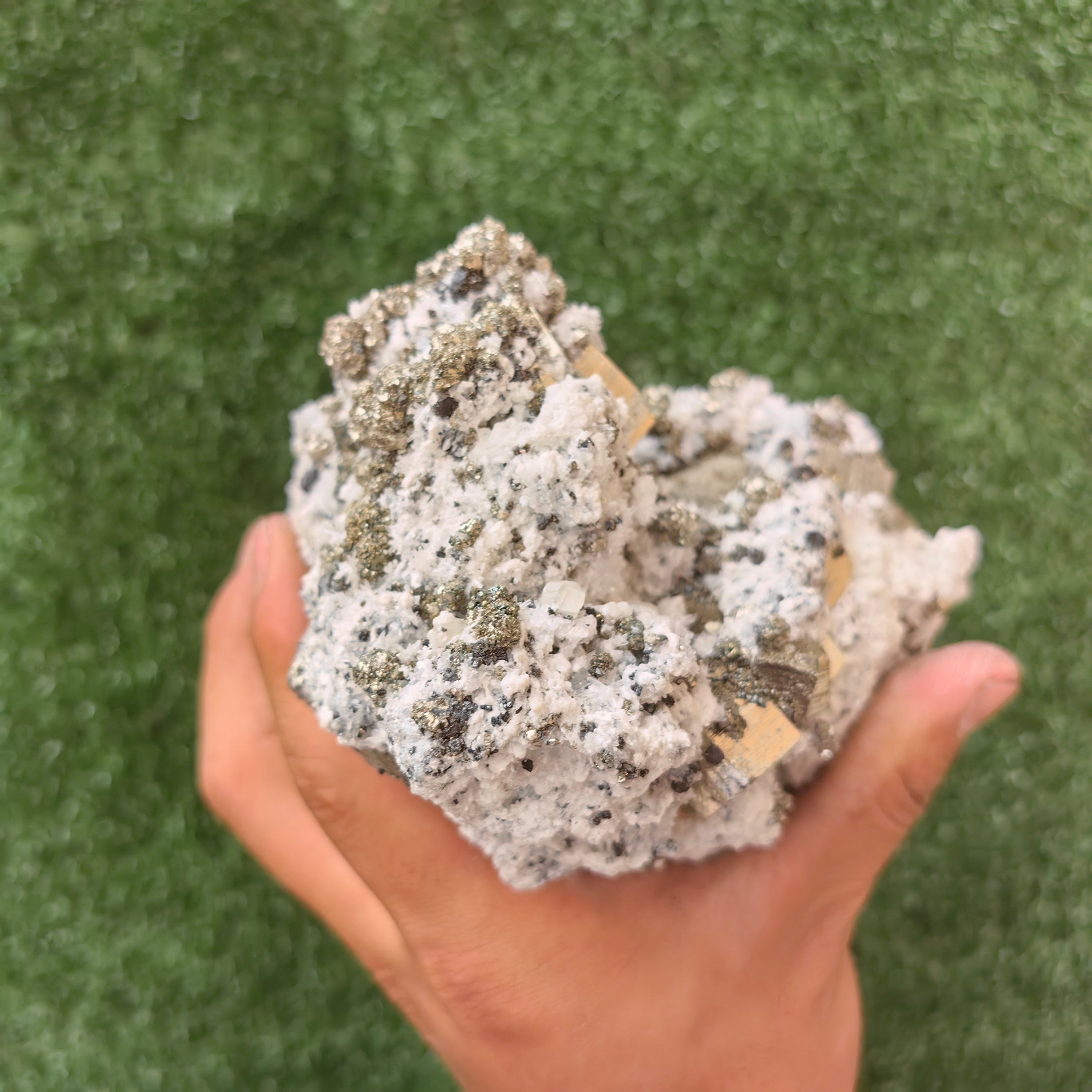 1 pc Pyrite Cubic with Sphalerite and Quartz