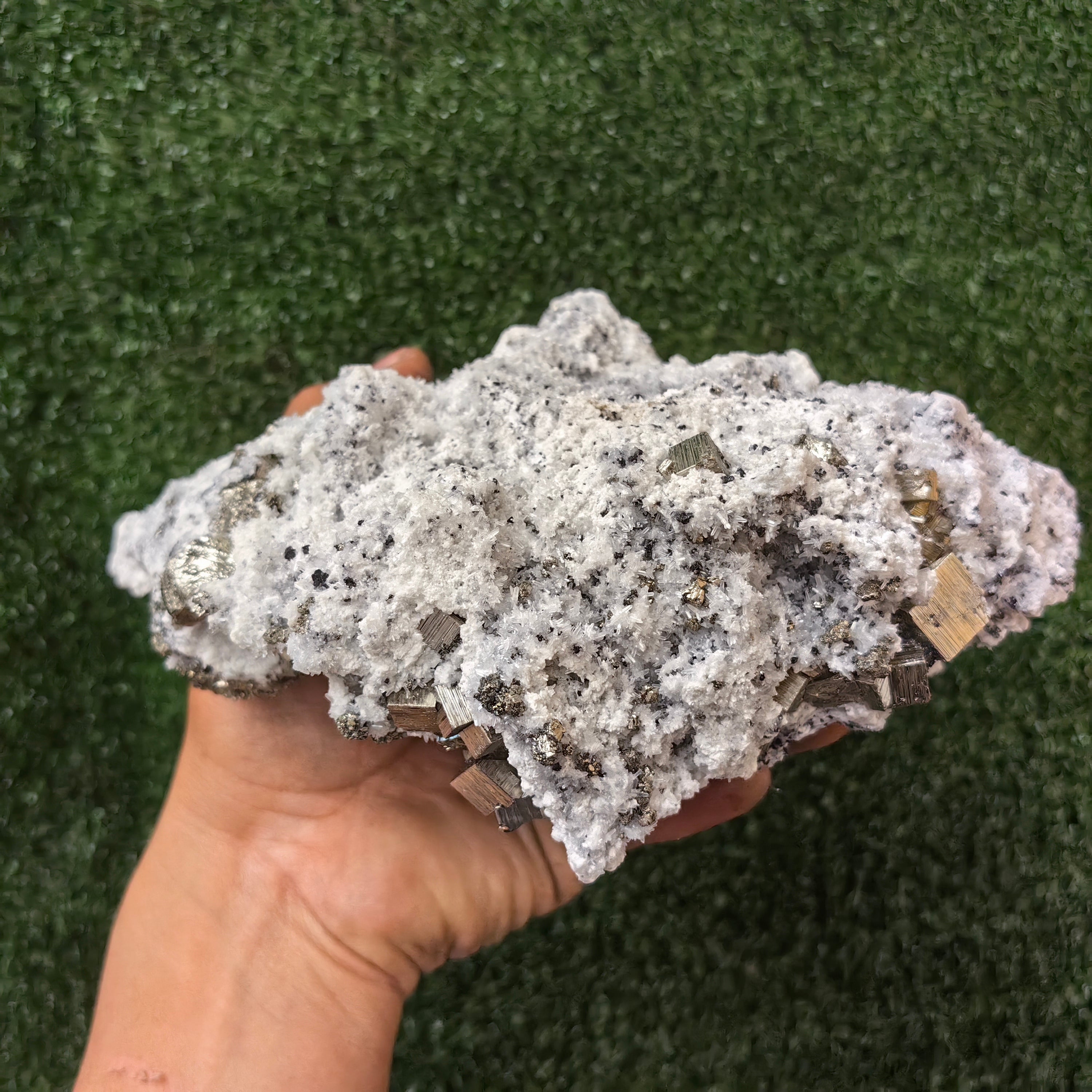 1 pc Pyrite Cubic with Sphalerite and Quartz