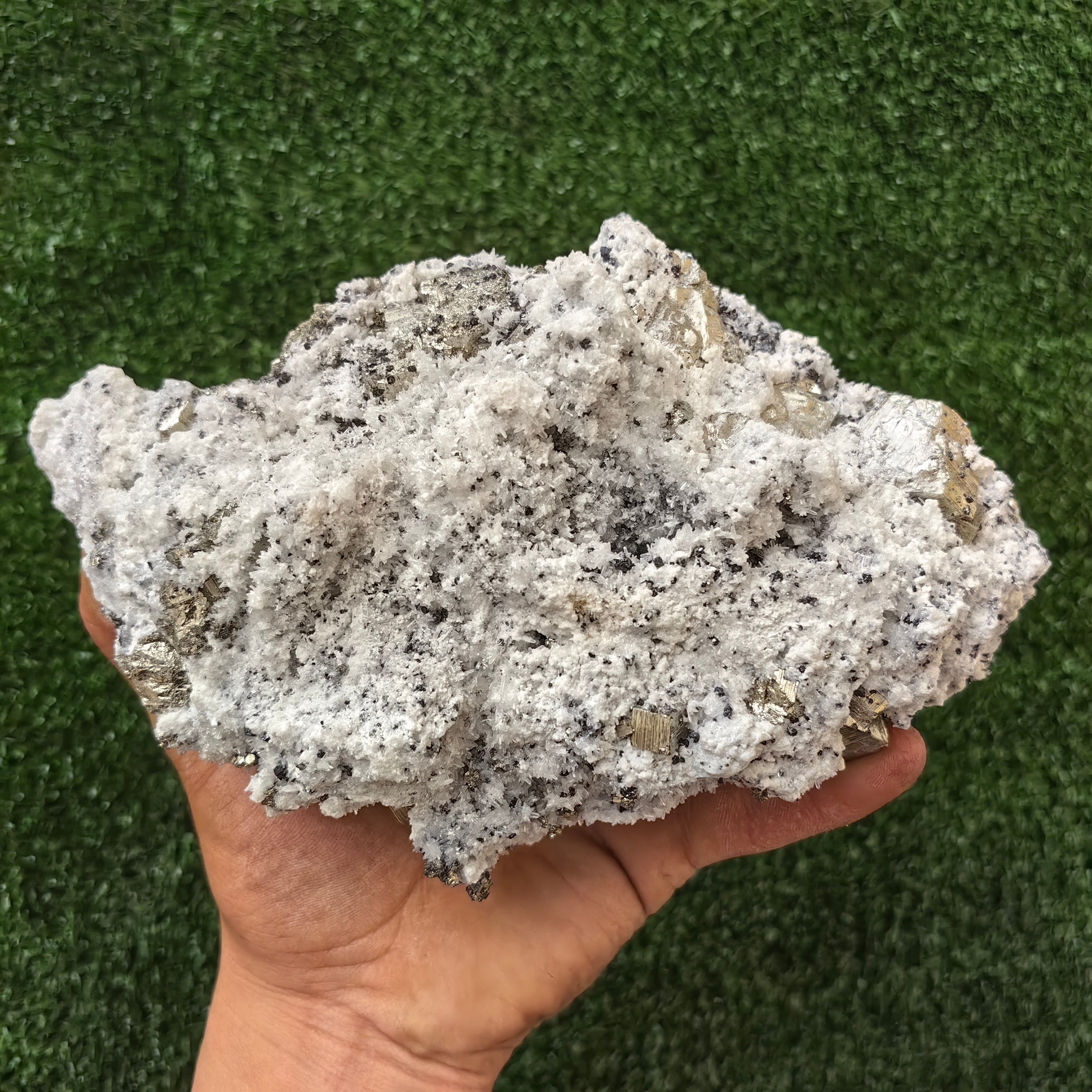 1 pc Pyrite Cubic with Sphalerite and Quartz