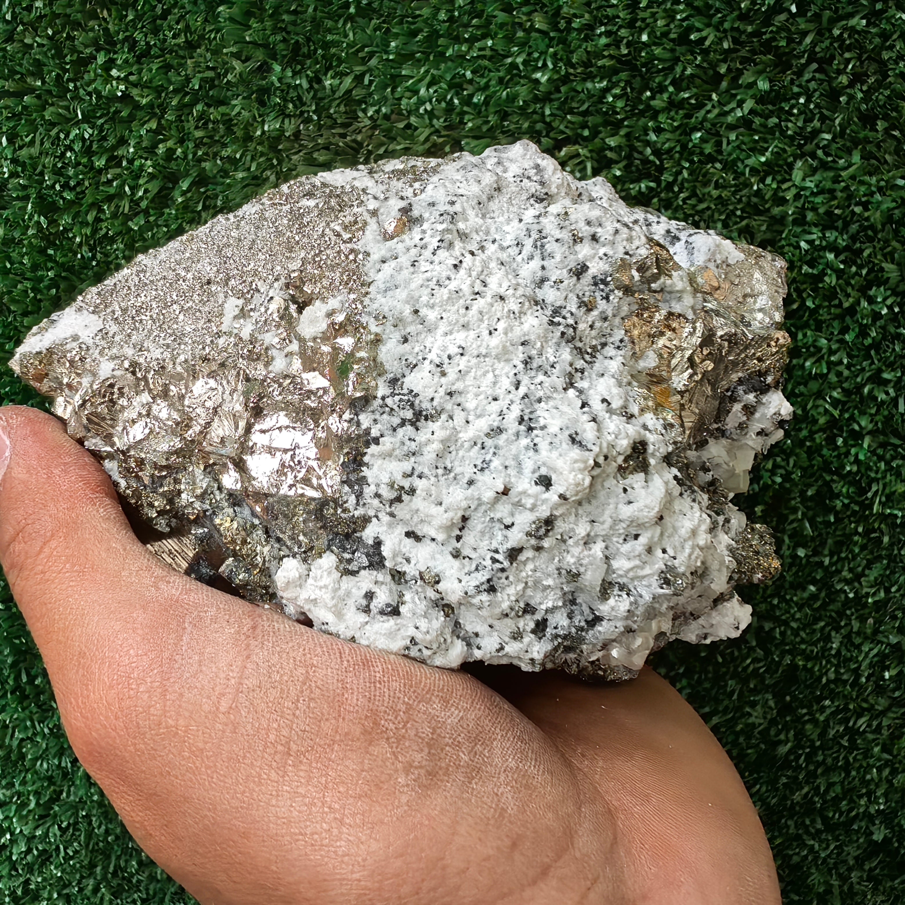 1 pc Pyrite Cubic with Sphalerite, Chalcopyrite and Quartz