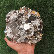 1 pc Pyrite Cubic with Quartz