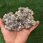 1 pc Pyrite Cubic with Quartz