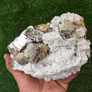 1 pc Pyrite Cubic with Quartz