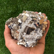 1 pc Pyrite Cubic with Quartz and Sphalerite