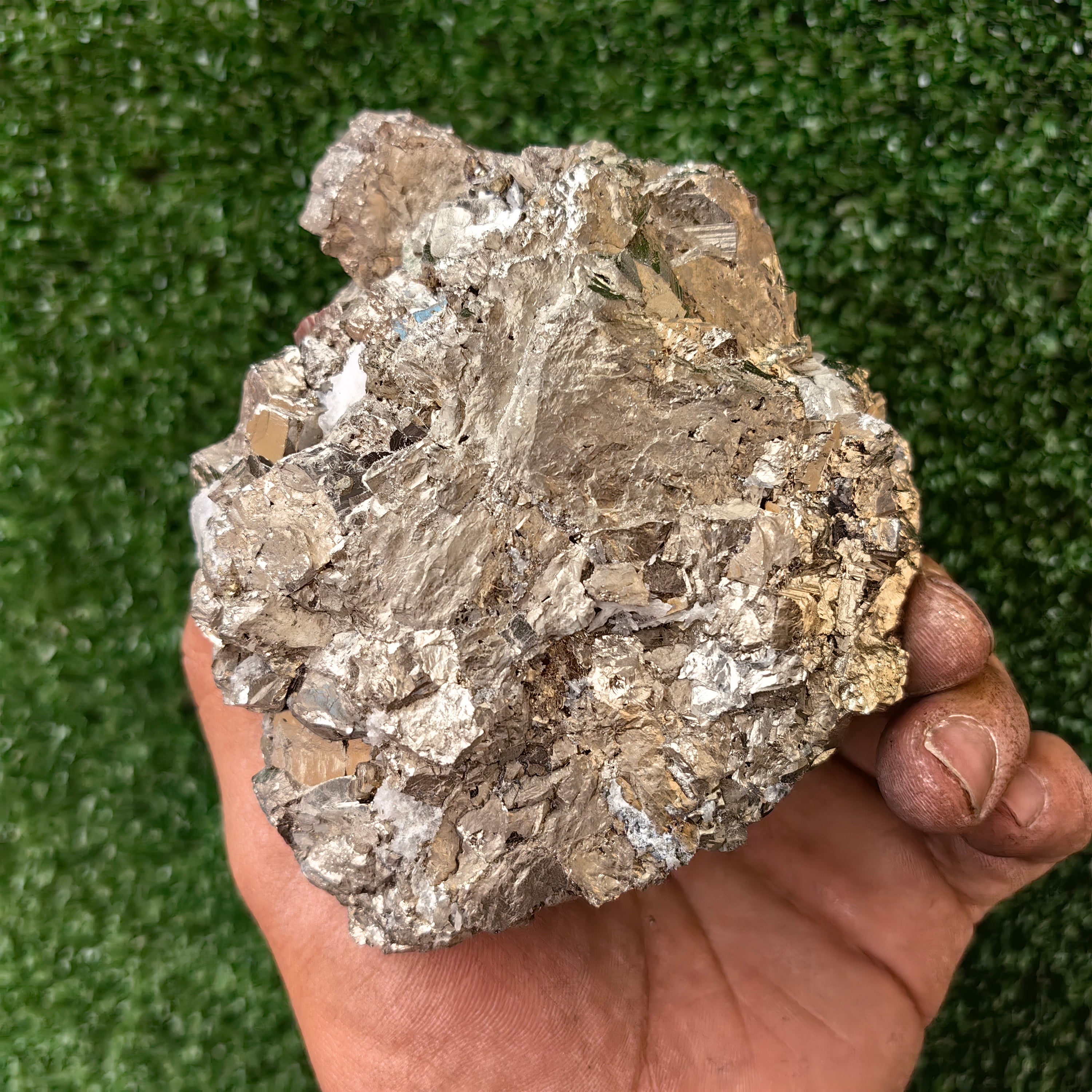 1 pc Pyrite Cubic with Quartz and Sphalerite