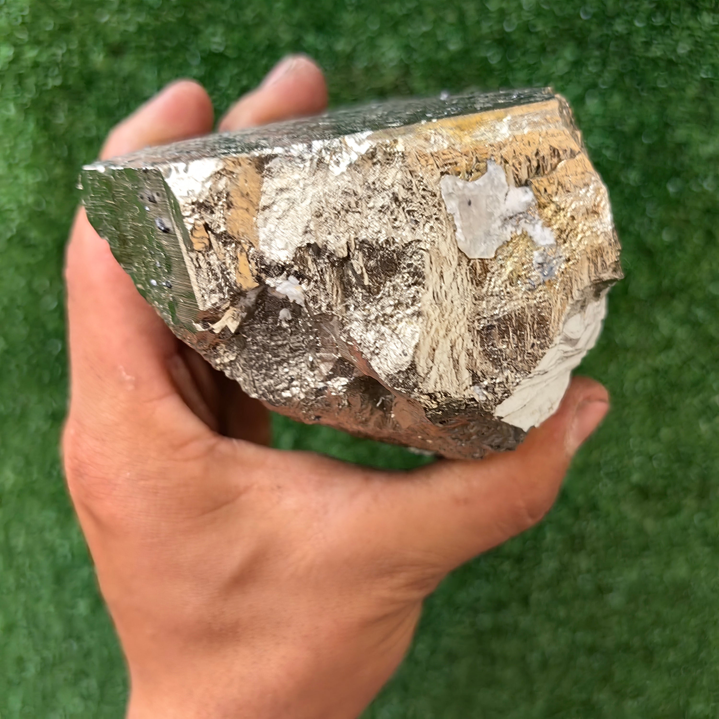 1 pc Pyrite Cubic with Calcite and Sphalerite