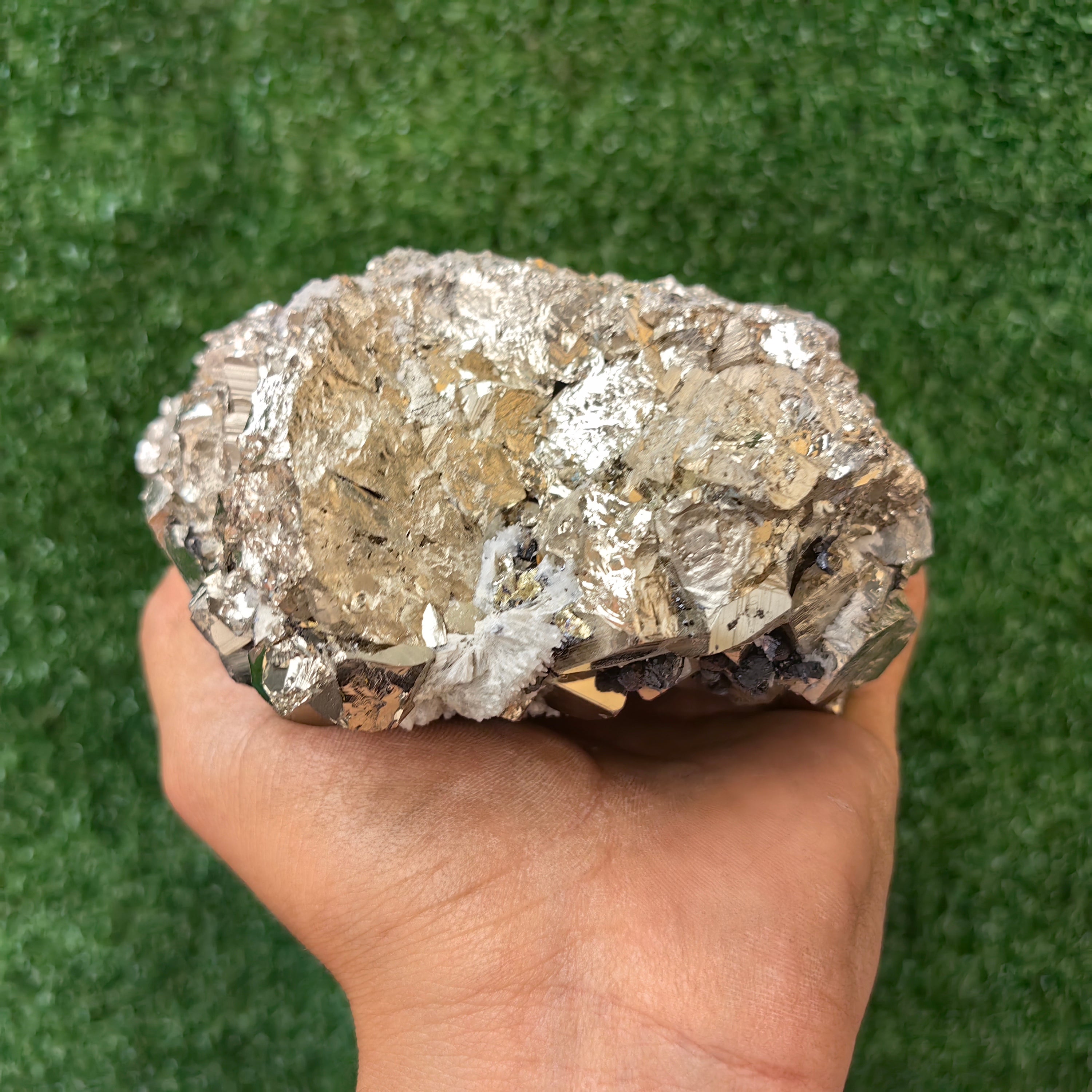 1 pc Pyrite Cubic with Sphalerite and Quartz