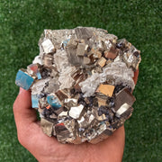 1 pc Pyrite Cubic with Sphalerite and Quartz