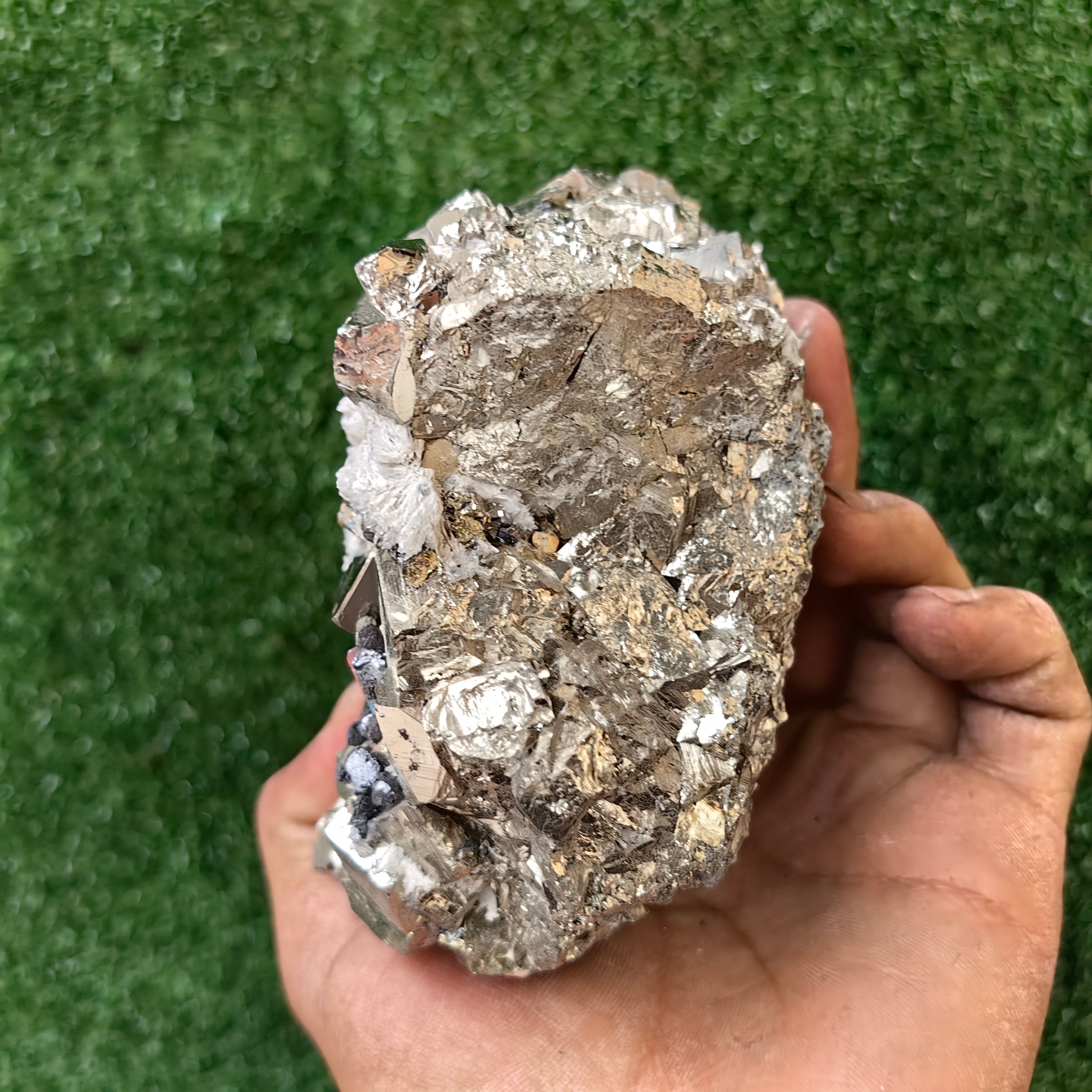 1 pc Pyrite Cubic with Sphalerite and Quartz