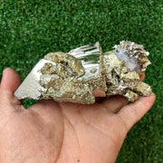1 pc Pyrite Cubic with Chalcopyrite