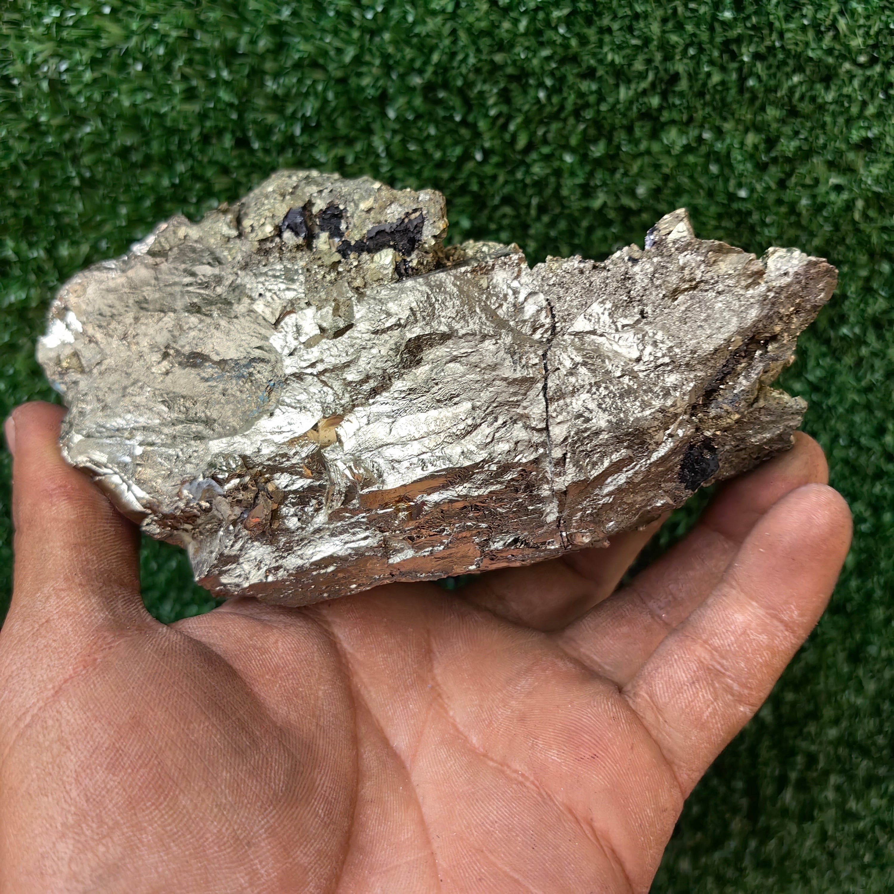 1 pc Pyrite Cubic with Chalcopyrite