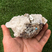 1 pc Pyrite Cubic with Quartz