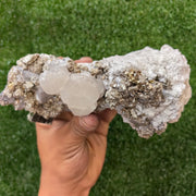 1 pcs Pyrite Cubic with Calcite