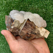 1 pcs Pyrite Cubic with Calcite