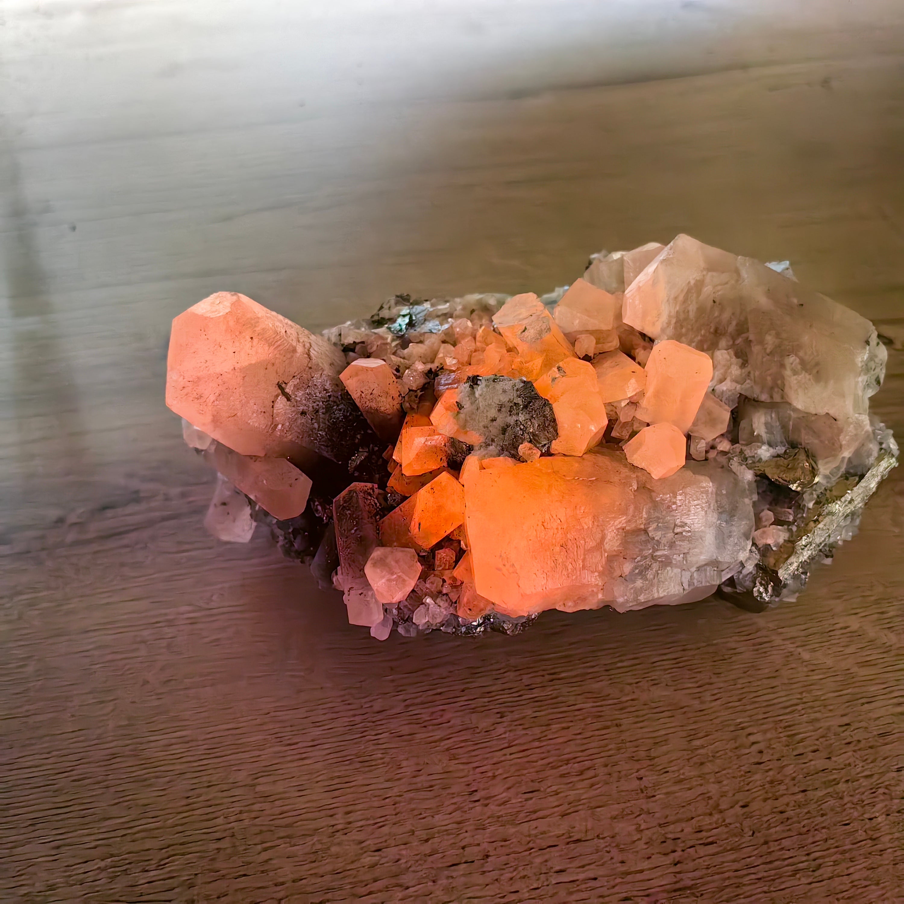 1 pcs Pyrite Cubic with Calcite