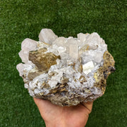 1 pcs Pyrite Cubic with Calcite