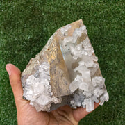 1 pcs Pyrite Cubic with Calcite