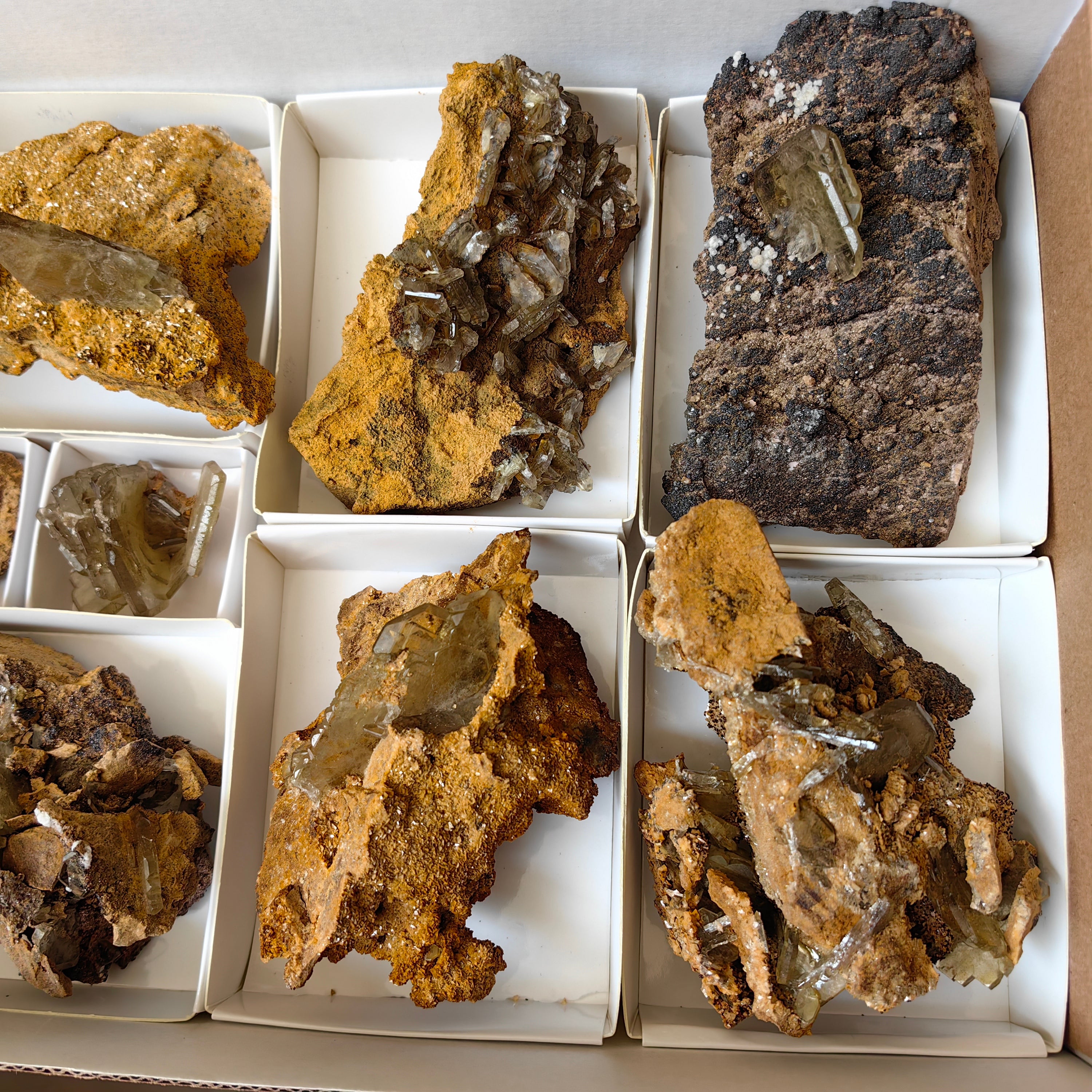 Lot 8 pcs Baryte Crystal on matrix