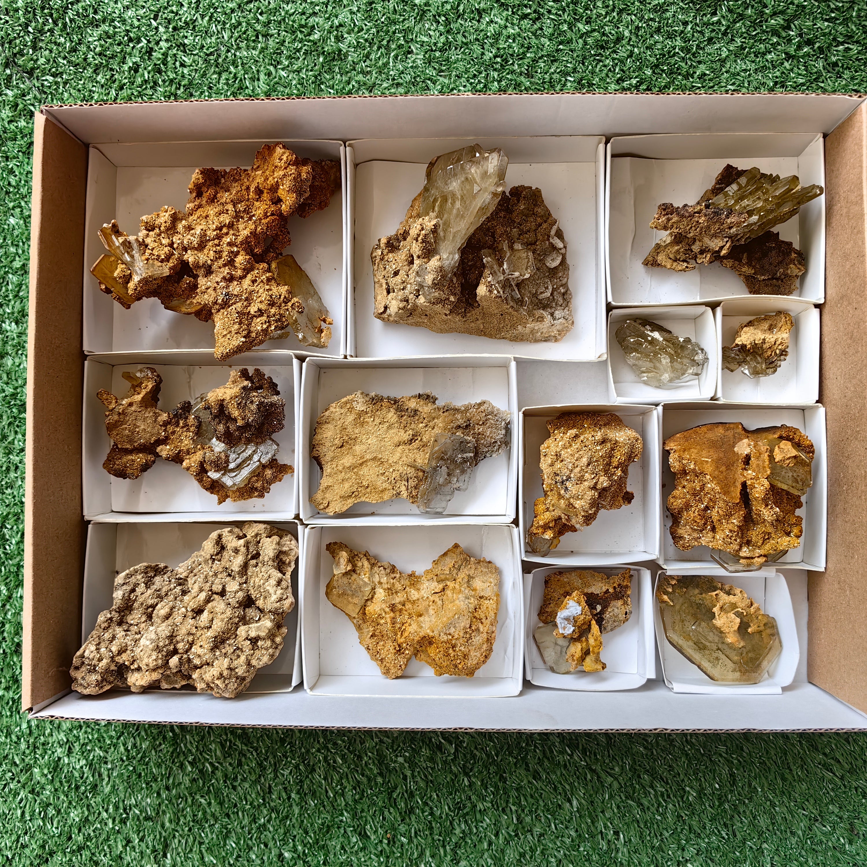 Lot 13 pcs Baryte Crystal on matrix