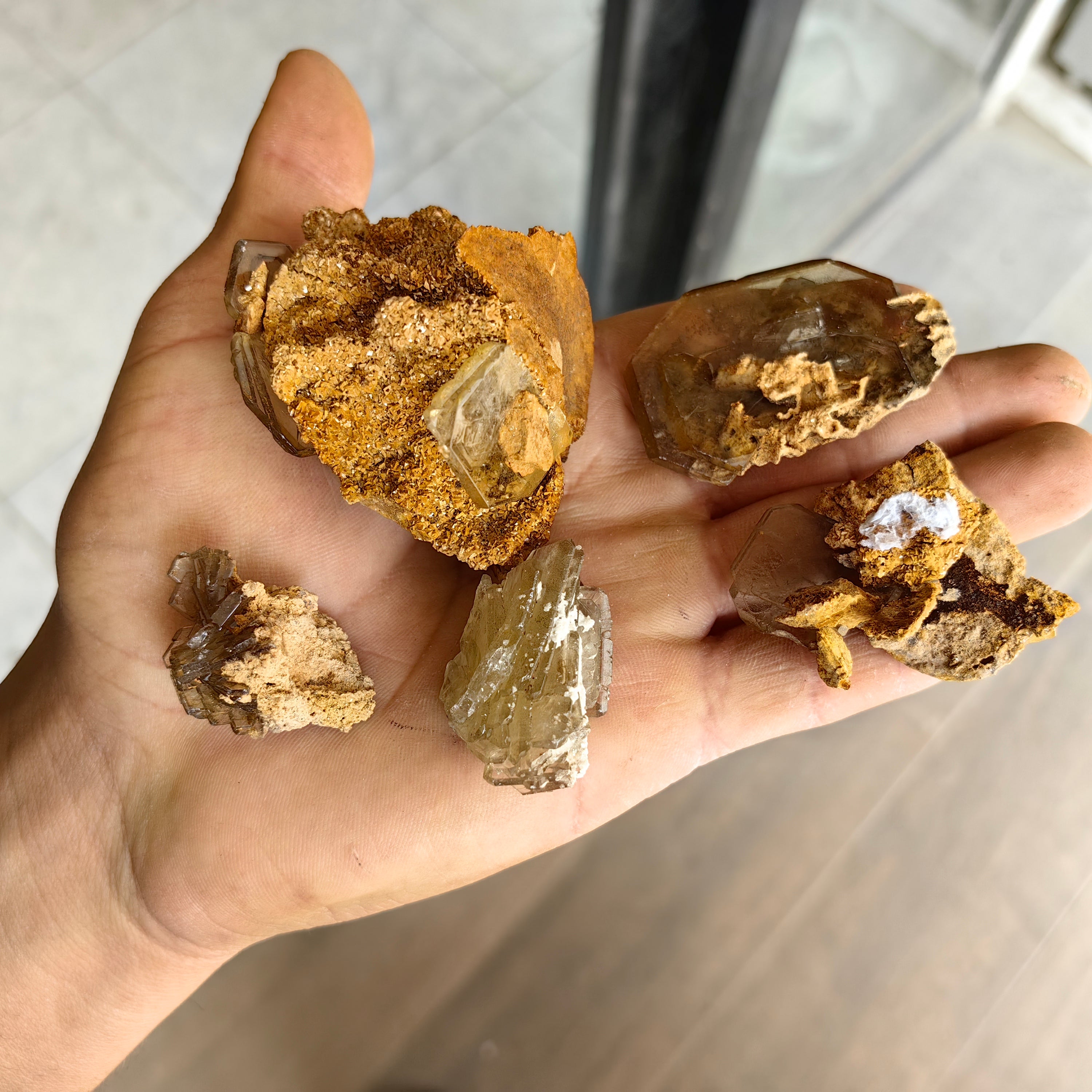 Lot 13 pcs Baryte Crystal on matrix