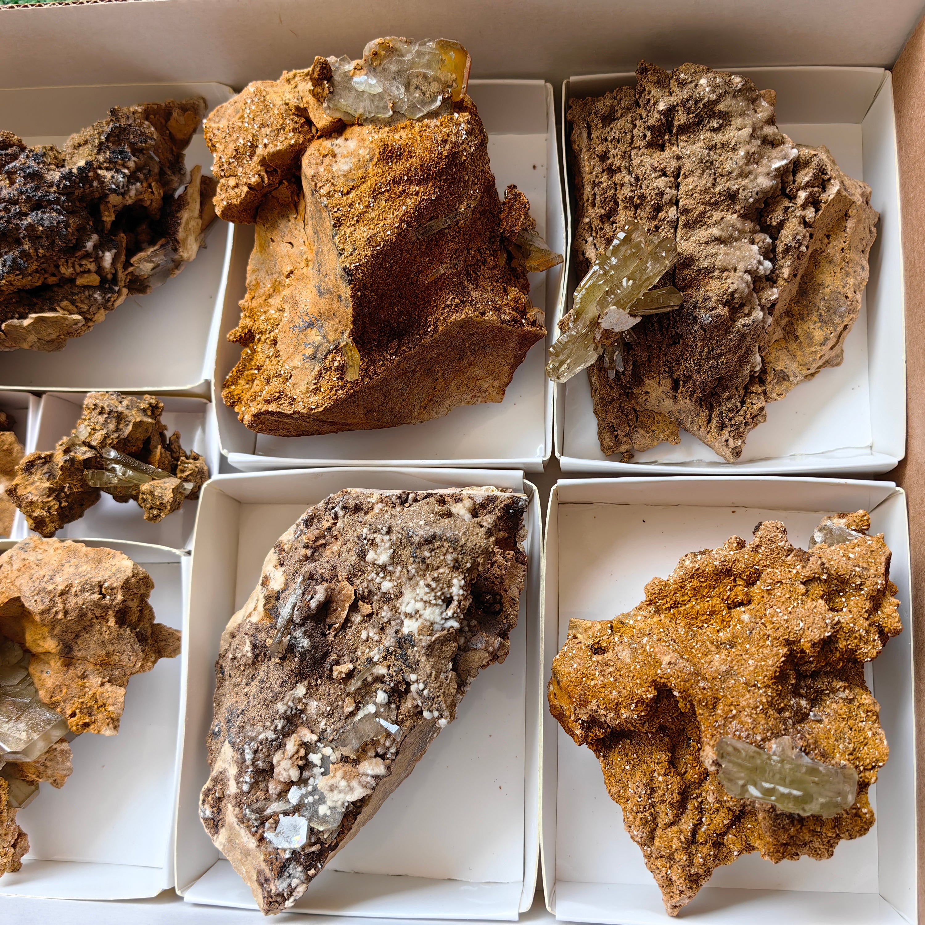 Lot 8 pcs Baryte Crystal on matrix