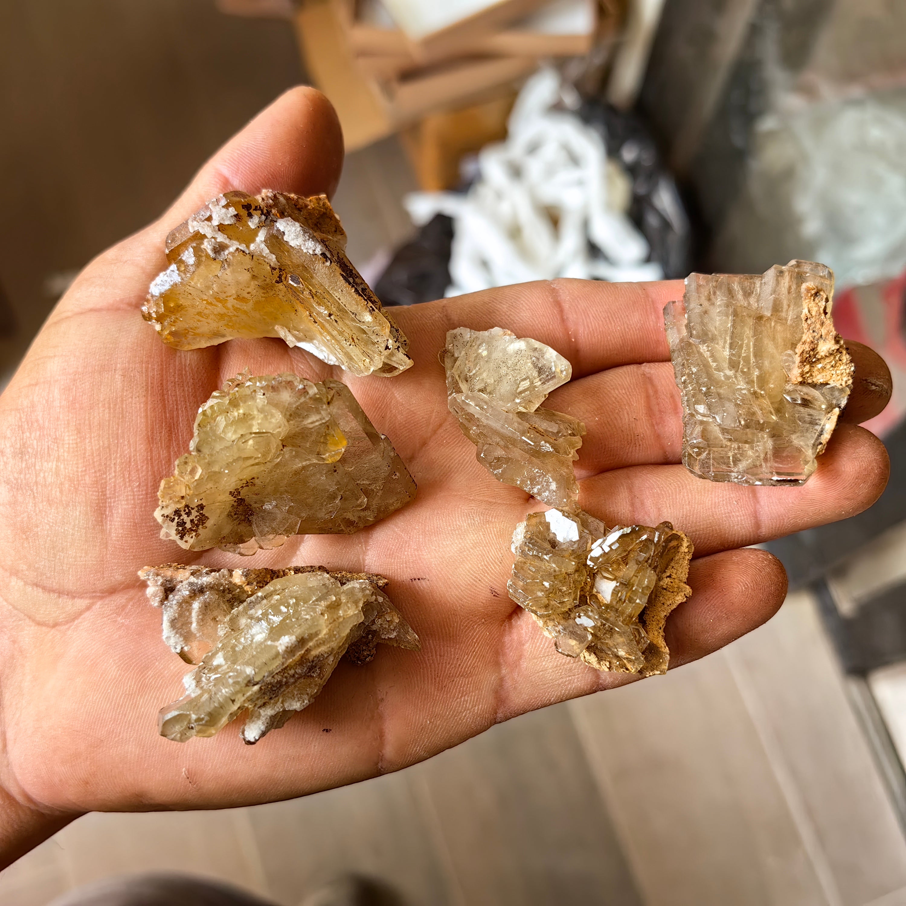 Lot 21 pcs Baryte Crystal on matrix