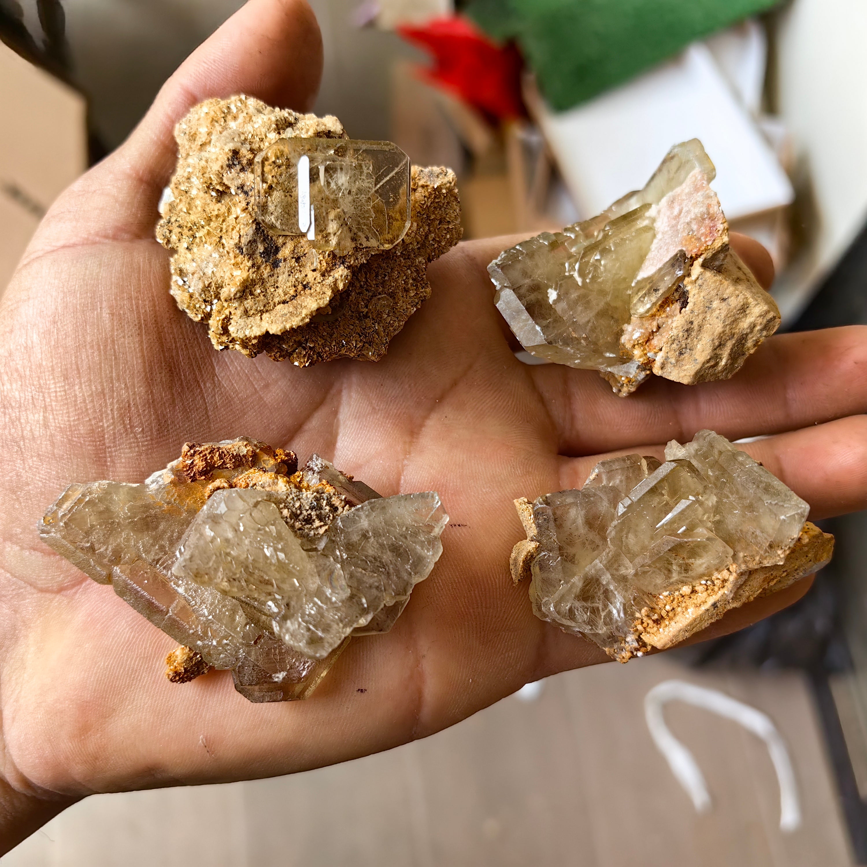 Lot 20 pcs Baryte Crystal on matrix
