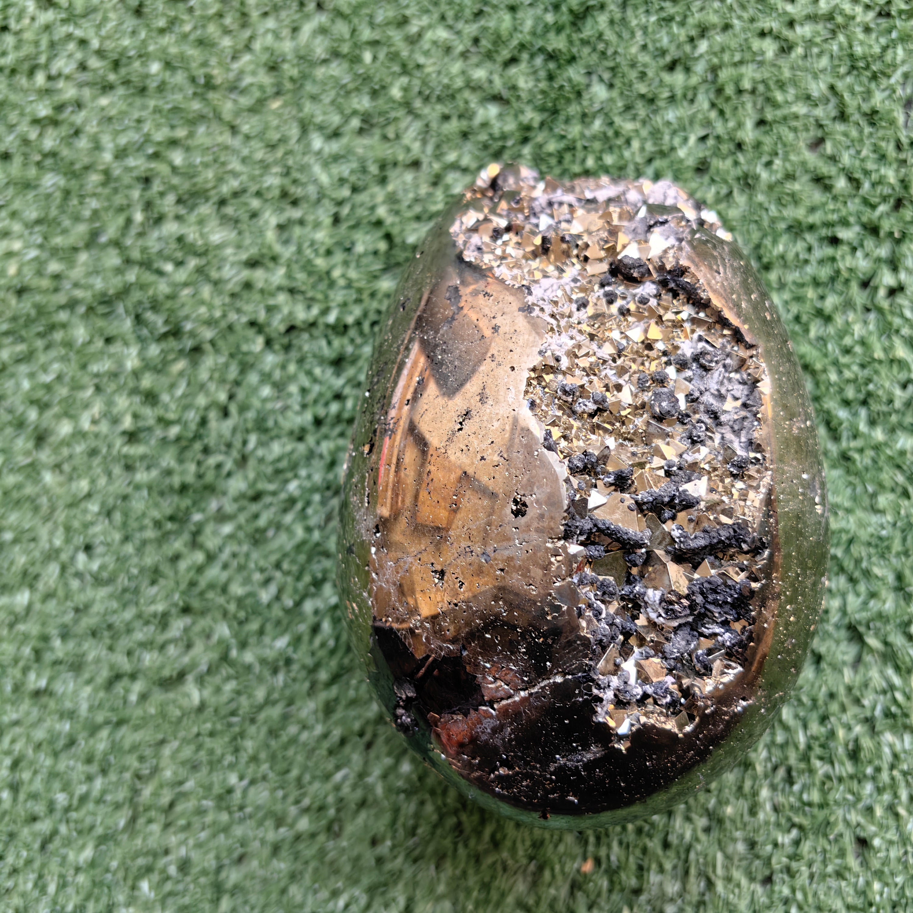 1 pc Pyrite with Sphalerite egg