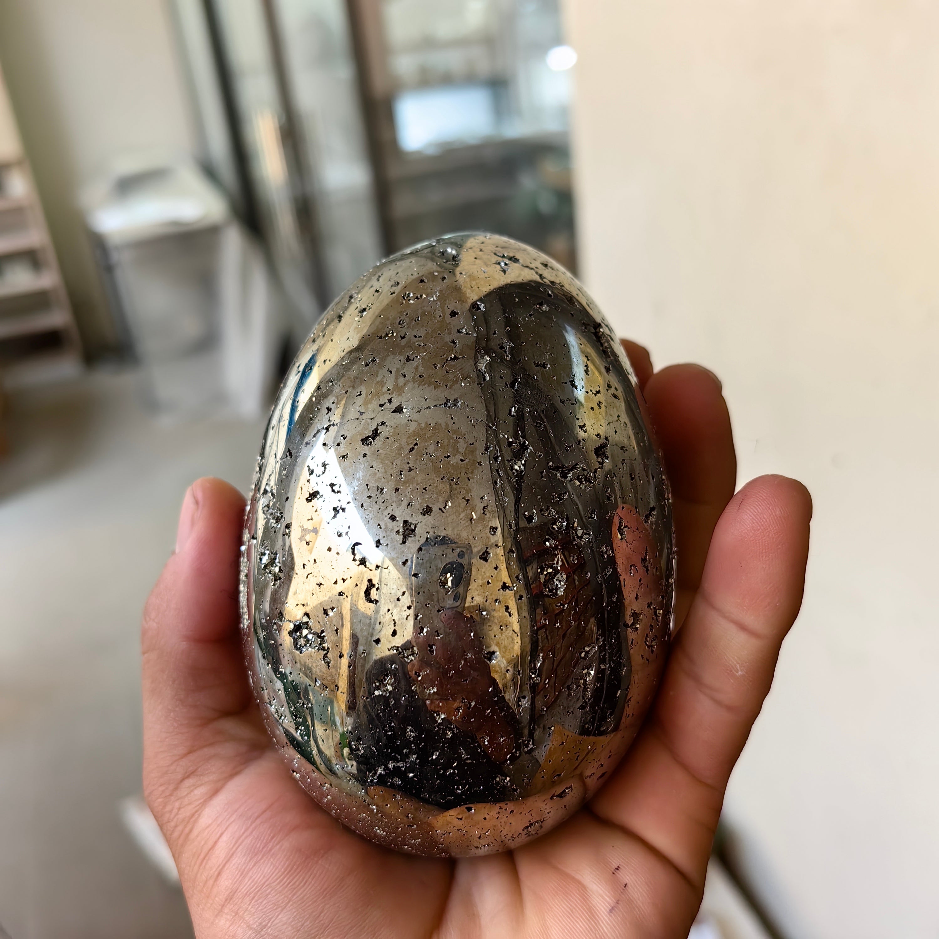 1 pc Pyrite with Sphalerite egg