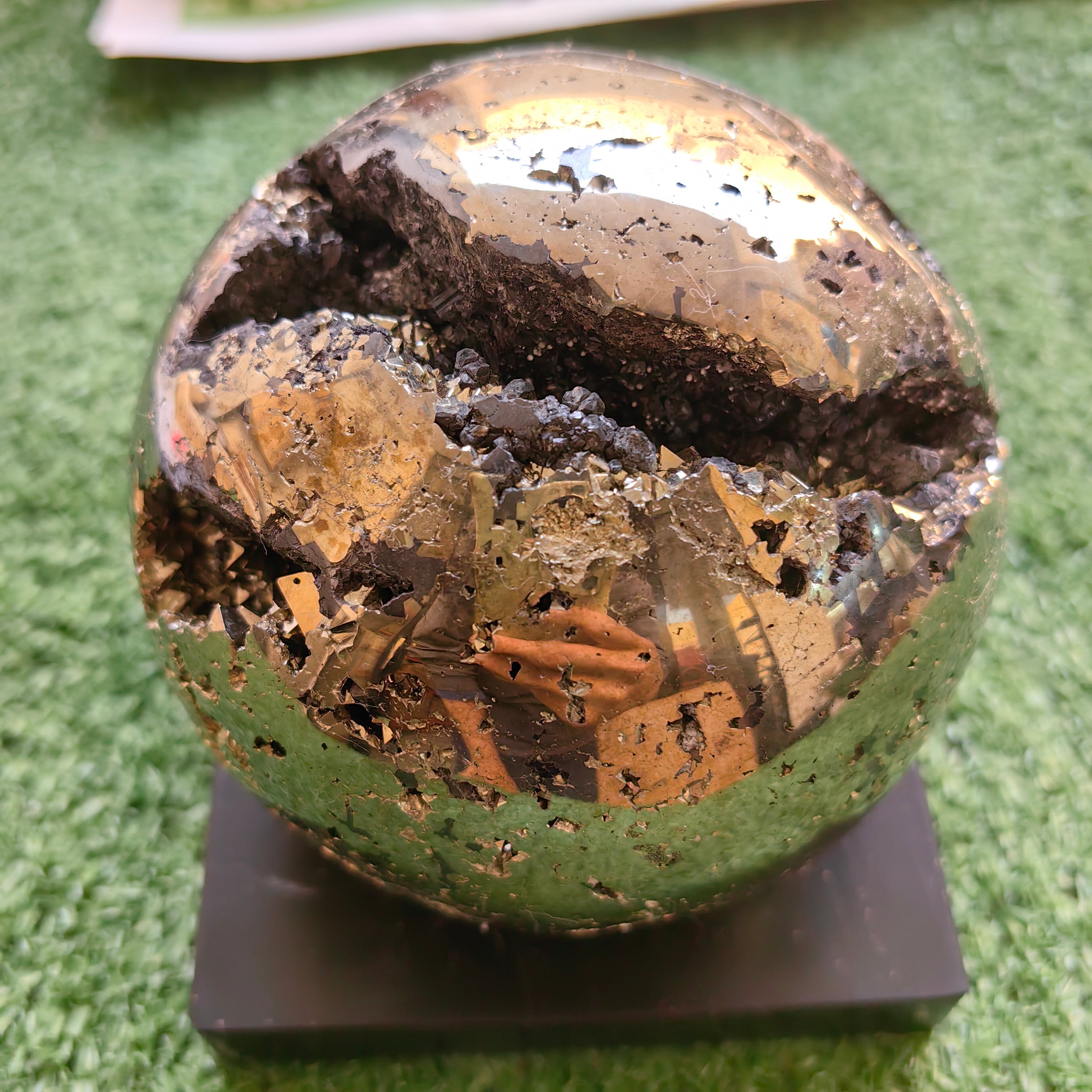 1 pc Pyrite with Sphalerite Sphere