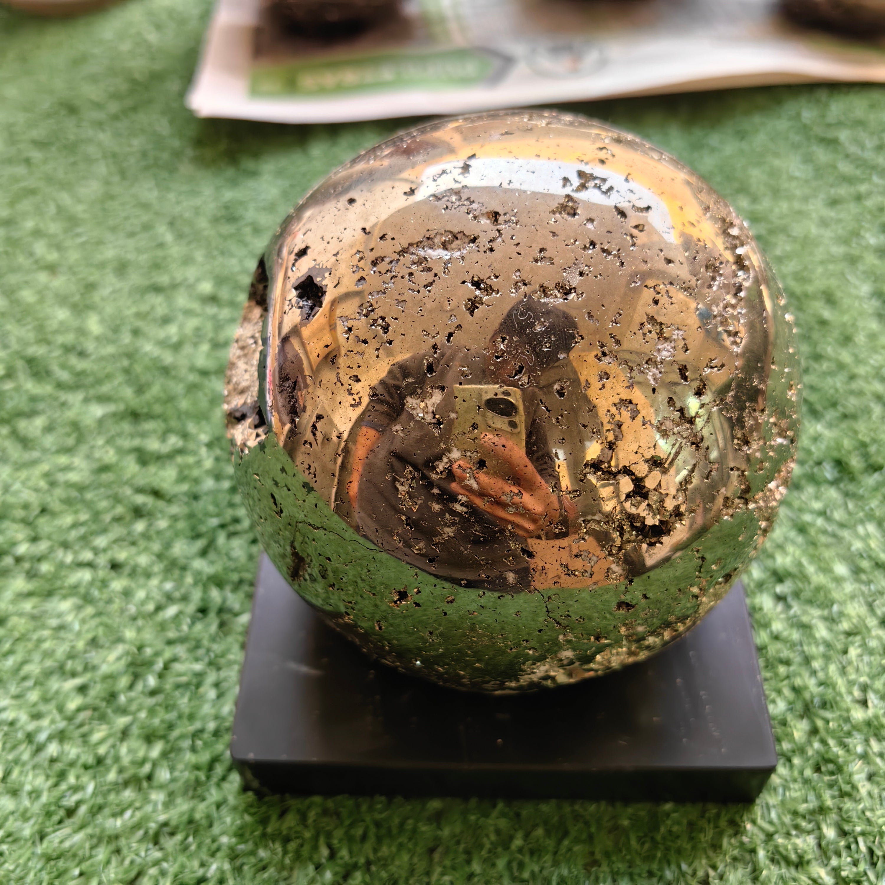 1 pc Pyrite with Sphalerite Sphere