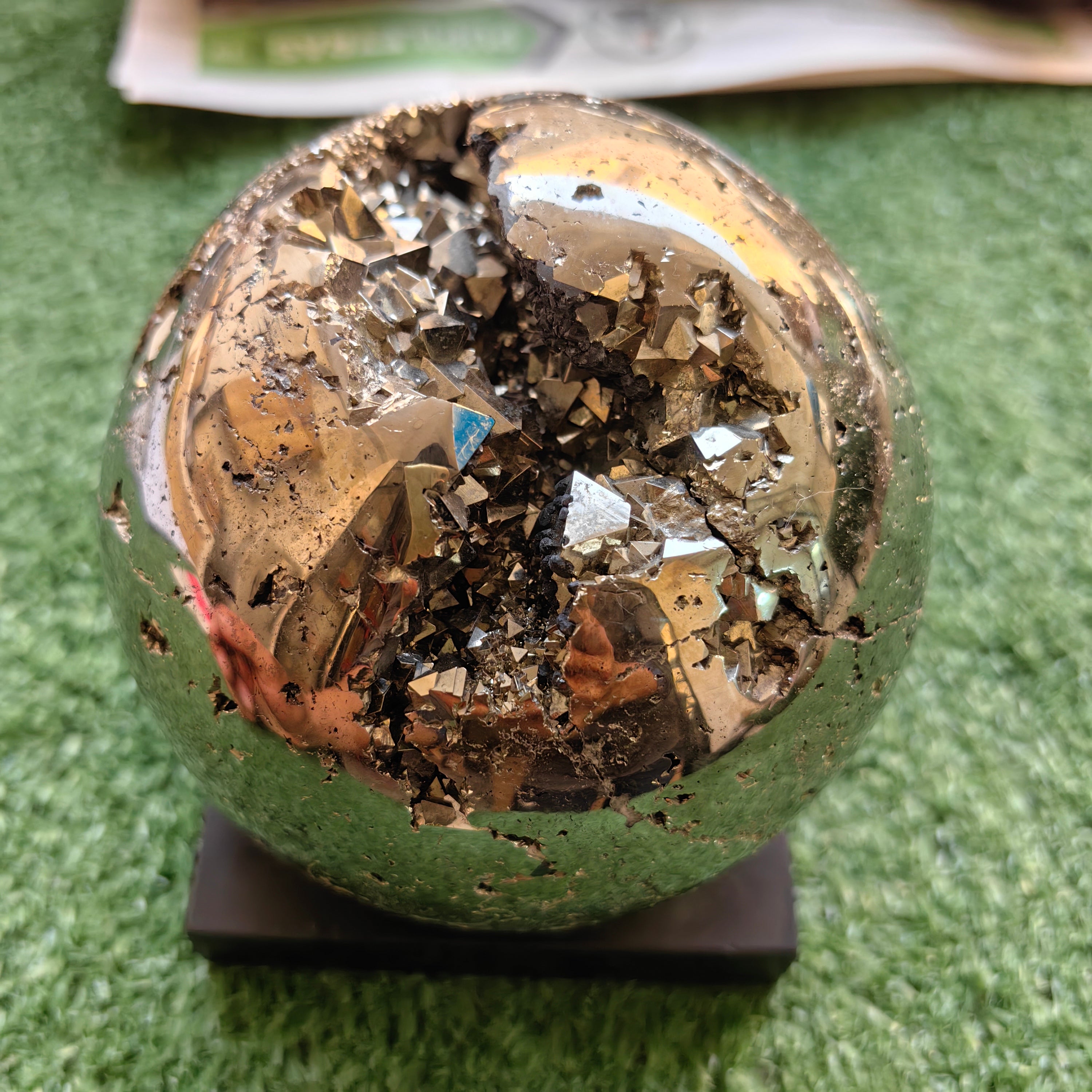 1 pc Pyrite with Sphalerite Sphere