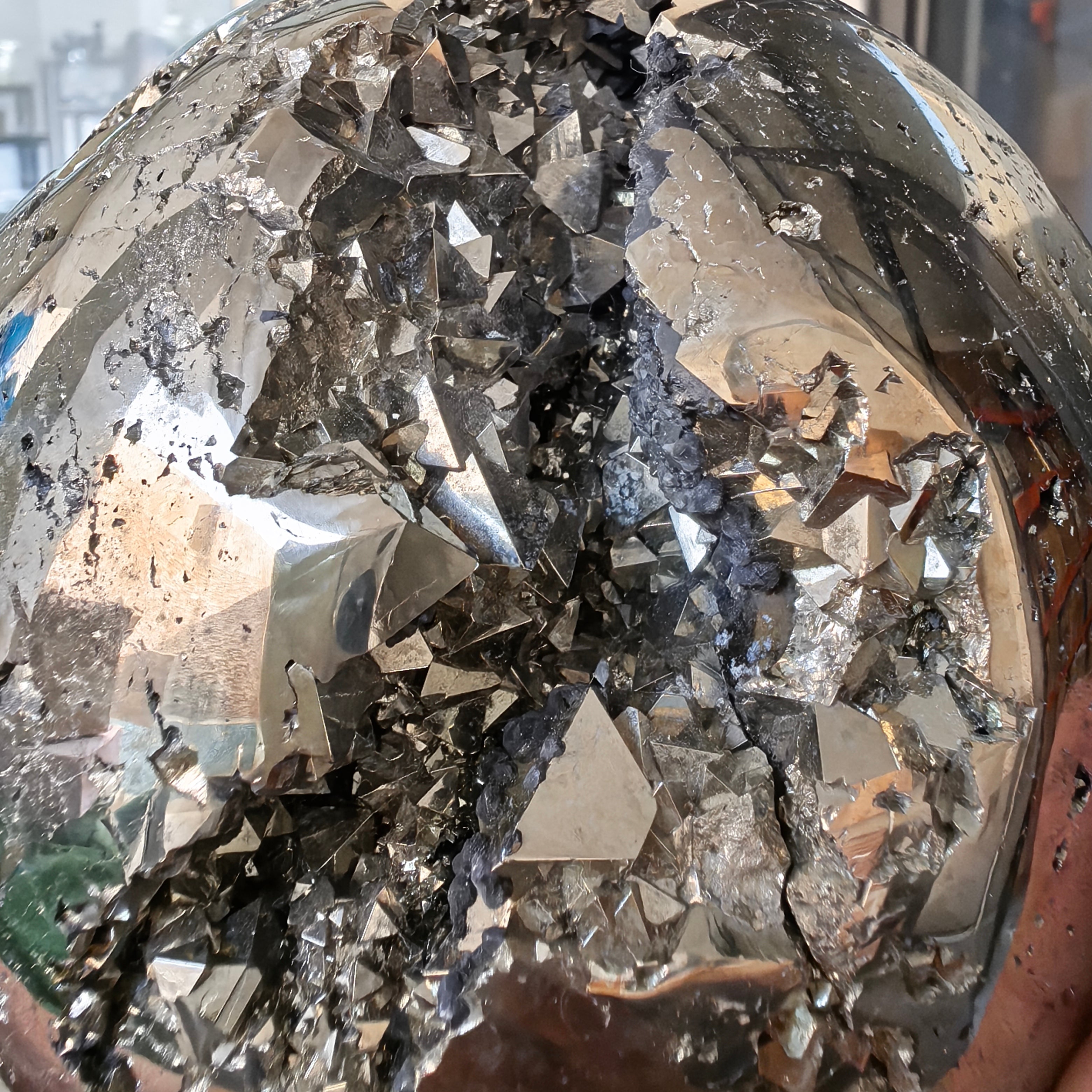 1 pc Pyrite with Sphalerite Sphere